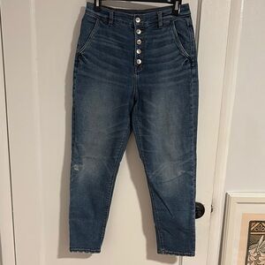 American Eagle Blue Women's Mom Jeans